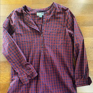 Navy & Red Old Navy Tunic Classic Fit